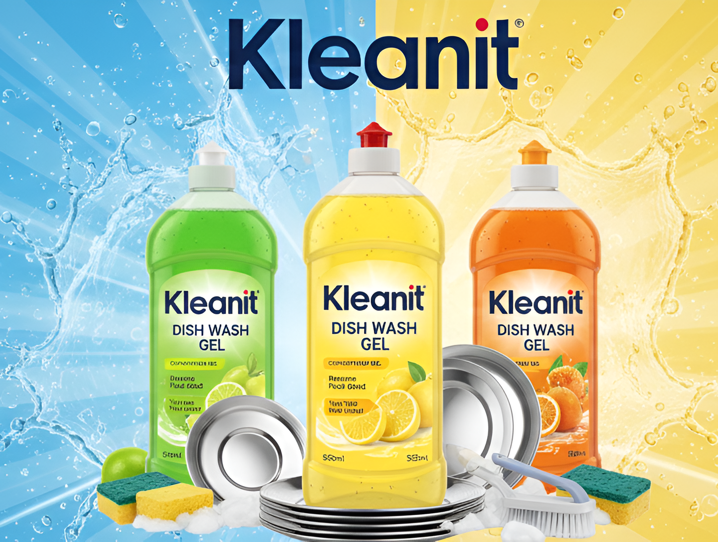 Kleanit PureCare Essentials Dish Wash Gel product pack